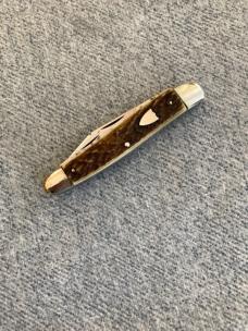 Antique J.A. HENCKELS "TWINS", Stag Handles, SABER-CUT!! Master Blade, True Whittler Pocket Knife