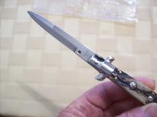 Italian 7 Inch Picklock Dolphin Maniago, Italy Gen. Fat Stag/Antler UNUSED Beauty!
