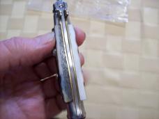 Italian 7 Inch Picklock Dolphin Maniago, Italy Gen. Fat Stag/Antler UNUSED Beauty!