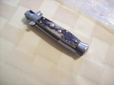 Italian 7 Inch Picklock Dolphin Maniago, Italy Gen. Fat Stag/Antler UNUSED Beauty!