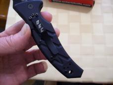 Ontario Knife Co. Rare Automatic SF-3 Strike Fighter-Tanto Black-Serrated 154CM UNUSED W/Box