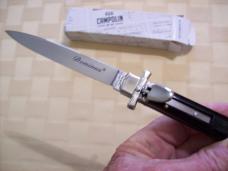 A.G.A. Campolin Italian 9" Dominus Brazilian Horn  Swedgey Blade # GO-DOM23A-HB UNUSED W/Orig. Box