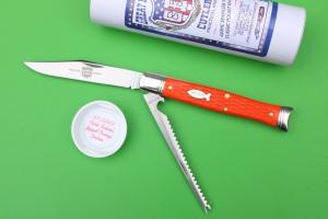 Great Eastern Cutlery 631226SS Fish Knife - Fish School Jigged Orange Delrin