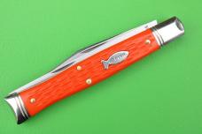 Great Eastern Cutlery 631226SS Fish Knife - Fish School Jigged Orange Delrin