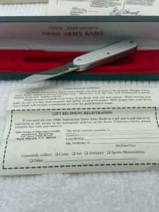 Official 100th Ann Wenger Swiss Army Knife Made In Switzerland