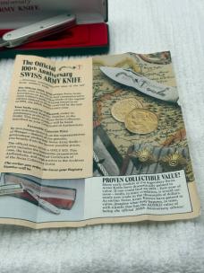 Official 100th Ann Wenger Swiss Army Knife Made In Switzerland