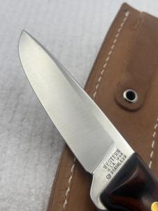 Western USA Fixed Blade Sheath Knife W84 Excellent Condition (#1)