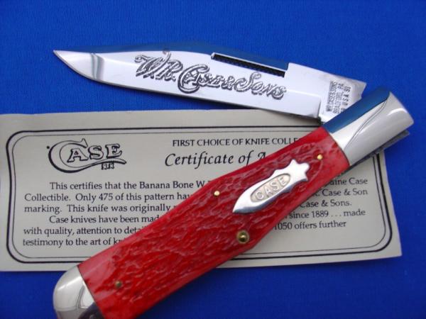 Case Classic 61050 Red Bone Handle Folding Hunter Knife 