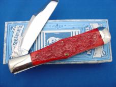 Case Classic 61050 Red Bone Handle Folding Hunter Knife 