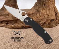 Spyderco Para Military USA ParaMilitary 2 Black G10 S45V Plain Edge C81GP2 NEW