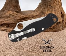 Spyderco Para Military USA ParaMilitary 2 Black G10 S45V Plain Edge C81GP2 NEW