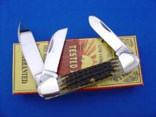 Case Classic 6394 Green Corn Cob Bone Handle Gunboat Canoe Knife