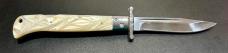 Italian-Style "Roma" 11" Swing-Guard Lockback Knife, Pearlex Scales