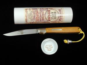 Great Eastern Cutlery GEC Smooth Texas Osage Orange Wood Horse Apple Hogan Knife NIT 651122SS USA