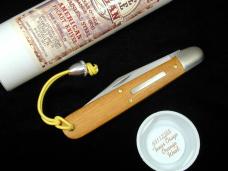 Great Eastern Cutlery GEC Smooth Texas Osage Orange Wood Horse Apple Hogan Knife NIT 651122SS USA