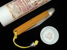 Great Eastern Cutlery GEC Smooth Texas Osage Orange Wood Horse Apple Hogan Knife NIT 651122SS USA