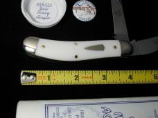 Great Eastern Cutlery GEC Yeti Ivory Acrylic Bayou Trapper Knife 1 of 488 NIT Made in USA 888222