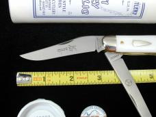 Great Eastern Cutlery GEC Yeti Ivory Acrylic Bayou Trapper Knife 1 of 488 NIT Made in USA 888222