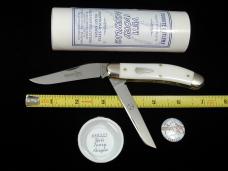 Great Eastern Cutlery GEC Yeti Ivory Acrylic Bayou Trapper Knife 1 of 488 NIT Made in USA 888222