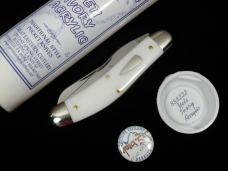 Great Eastern Cutlery GEC Yeti Ivory Acrylic Bayou Trapper Knife 1 of 488 NIT Made in USA 888222