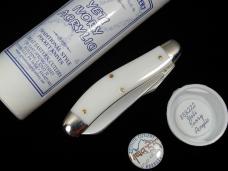 Great Eastern Cutlery GEC Yeti Ivory Acrylic Bayou Trapper Knife 1 of 488 NIT Made in USA 888222