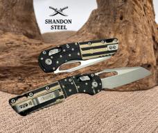 Microtech Knives MSI RAM LOK Black Polymer USA Flag Apocalyptic 210T-10APPMFLAG