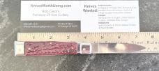 FES Rostfrei Lever Lock Switchblade Knife, Faux Red Stag, Germany, Unused