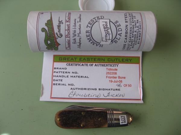 GREAT EASTERN  TIDIOUTE 252208 BARLOW FRONTIER BONE 