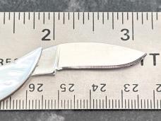 Vintage Parker Bearclaw Pendant Folding Knife, Mother Of Pearl Scale, Japan, Unused