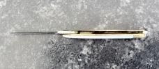 Vintage Parker Bearclaw Pendant Folding Knife, Mother Of Pearl Scale, Japan, Unused