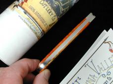 Tuna Valley Cutlery Orange Arctic Curly Birch Mountain Cougar Swing Guard Knife 1 of 16 COA Made USA