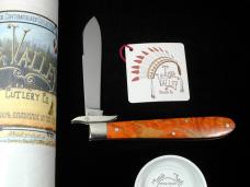 Tuna Valley Cutlery Orange Arctic Curly Birch Mountain Cougar Swing Guard Knife 1 of 16 COA Made USA