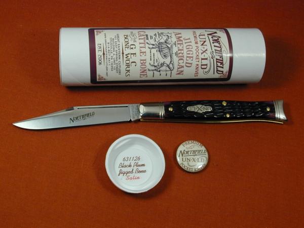 Great Eastern Cutlery GEC Black Plum Jigged Bone Fish Tail Mako Knife NIT USA 631126 Great Eastern Cutlery GEC Black Plum Jigged Bone Fish Tail Mako Knife NIT USA 631126