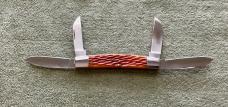 Custom Bill Simons Jigged Bone Large 4 Blade Congress Knife Mint