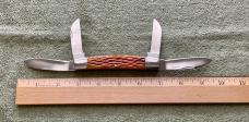 Custom Bill Simons Jigged Bone Large 4 Blade Congress Knife Mint