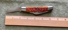 Custom Bill Simons Jigged Bone Large 4 Blade Congress Knife Mint