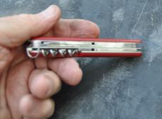 Victorinox Swit. 11mm/4 1/4" 1980s Stored 7 Functions Missing Toothpick Mirror Polish Never Honed