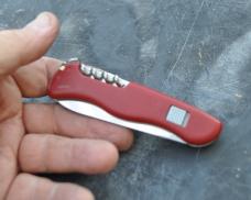Victorinox Swit. 11mm/4 1/4" 1980s Stored 7 Functions Missing Toothpick Mirror Polish Never Honed