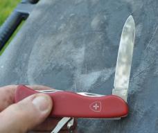 Victorinox Swit. 11mm/4 1/4" 1980s Stored 7 Functions Missing Toothpick Mirror Polish Never Honed