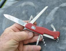 Victorinox Swit. 11mm/4 1/4" 1980s Stored 7 Functions Missing Toothpick Mirror Polish Never Honed