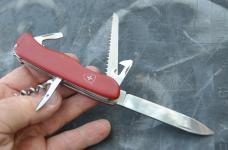 Victorinox Swit. 11mm/4 1/4" 1980s Stored 7 Functions Missing Toothpick Mirror Polish Never Honed