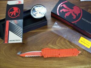 Microtech Combat Troodon Rare Rescue Knife Blaze Orange M390 012023 UNUSED Box Papers