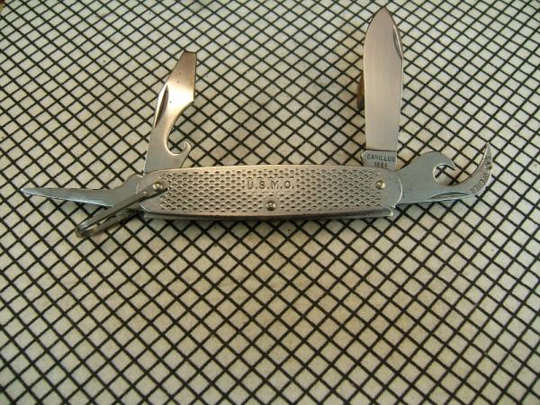 CAMILLUS U.S.A. MADE VINTAGE 1994 U.S.M.C. MILITARY MULTI-PURPOSE FOUR BLADES SURVIVAL POCKET KNIFE