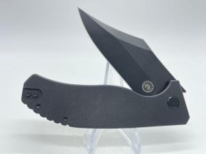 OFF GRID KNIVES CAIMAN XL Black G10 Tactical Clip Point Liner Lock