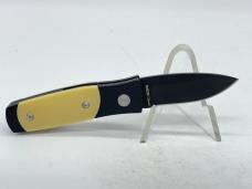 SCHRADE SMEDB Medium Yellow & Black Drop Point Automatic
