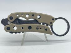 MANTIS Vuja De Balisong Desert Tan G-10 Karambit Crossover