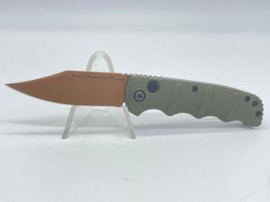 BOKER PLUS Desert Warrior Copper AUS8 Clip Point Bowie Automatic 
