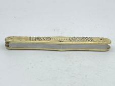 Drittes (Third) Reich Adolf Hitler Signature Nazi SS Brass Whittler w/ OMP Box