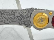 LONE WOLF KNIVES USA LM23290 Ltd. Cocobolo Damascus Paul Presto Folder w/ OMP BOX