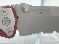 LONE WOLF KNIVES LC17300-SER Harsey T1 Tactical Rosewood Liner Lock w/ OMP Box